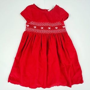 Small cord smocked dress